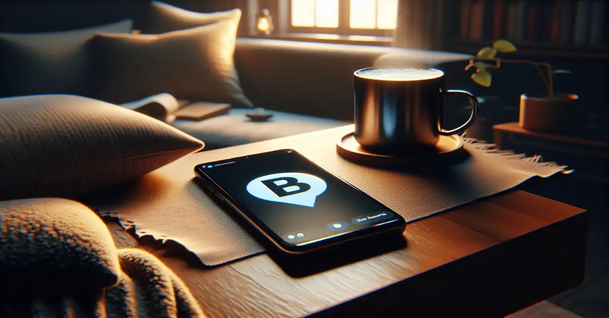 what does b mean in text