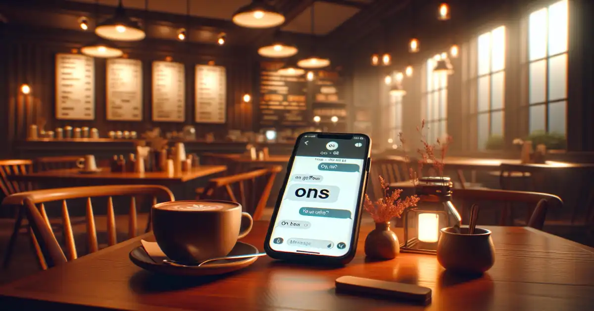 what does ons mean in text