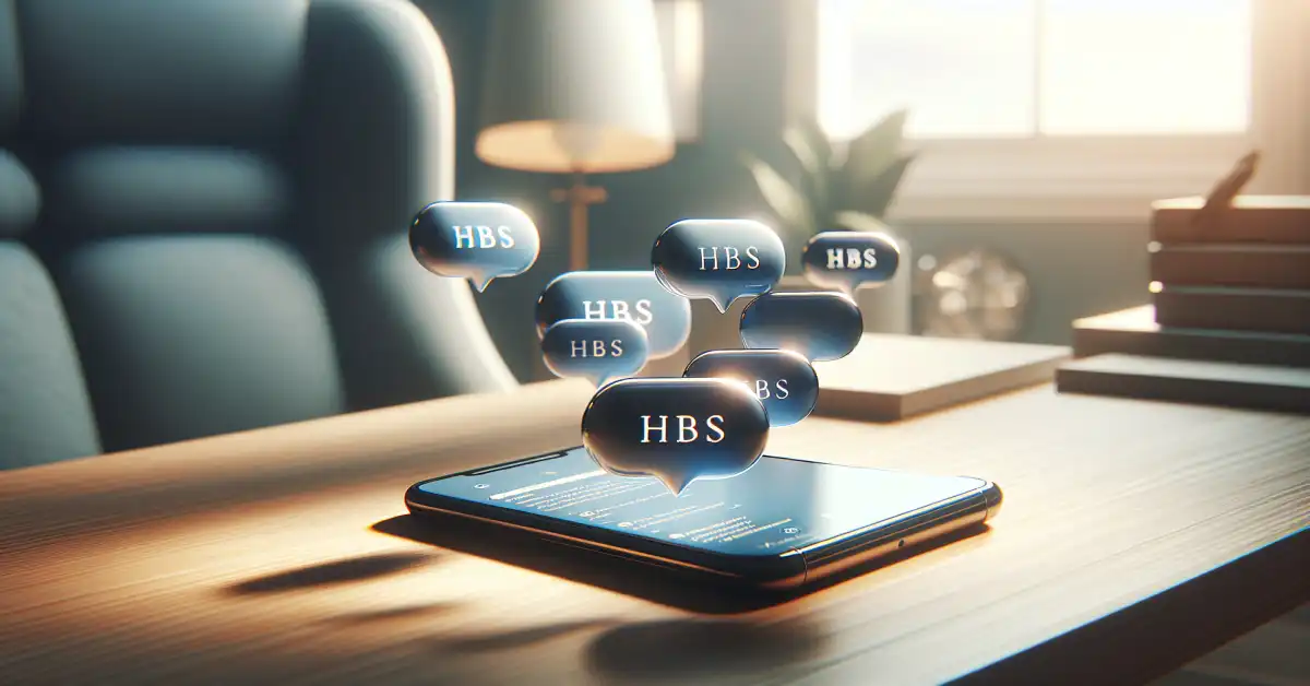 what does hbs mean in text