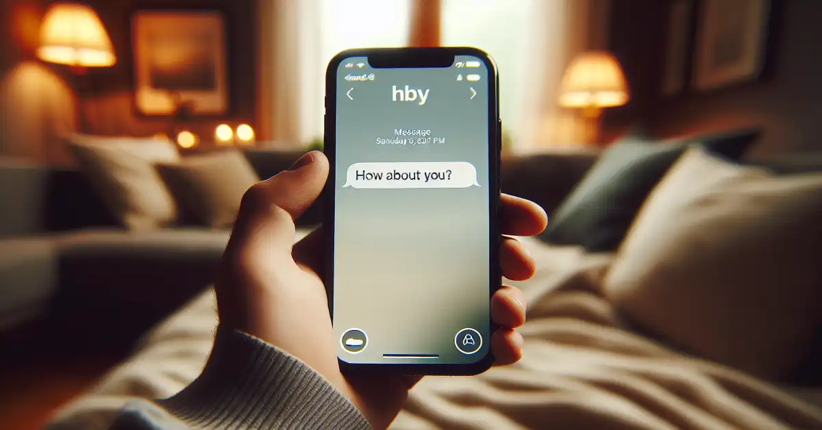 what does hby mean in text