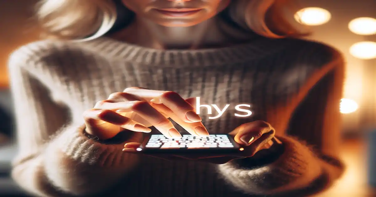 what does hys mean in text examples