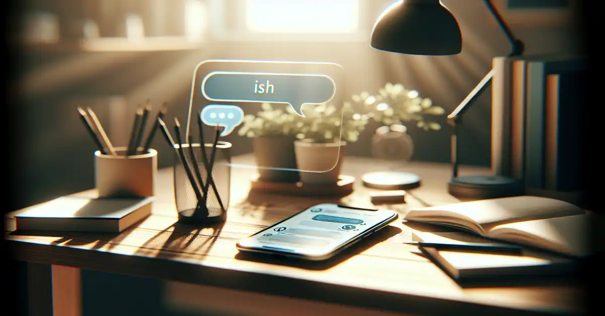 what does ish mean in text