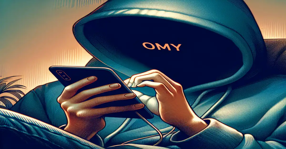 what does omy mean in text examples