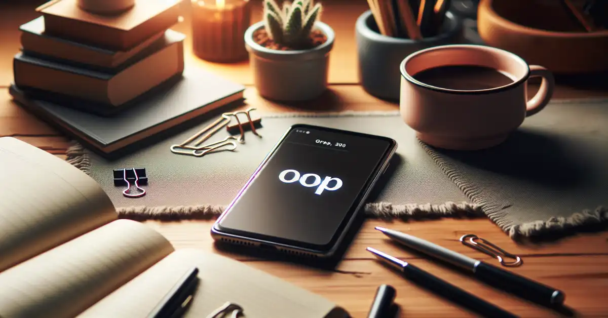 what does oop mean in text