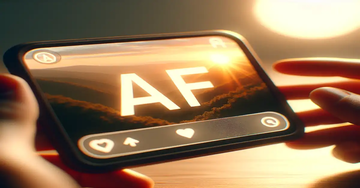 what does af mean in text