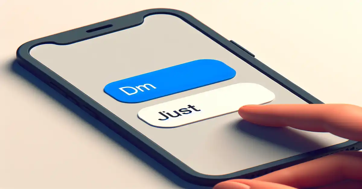 what does dm mean in text