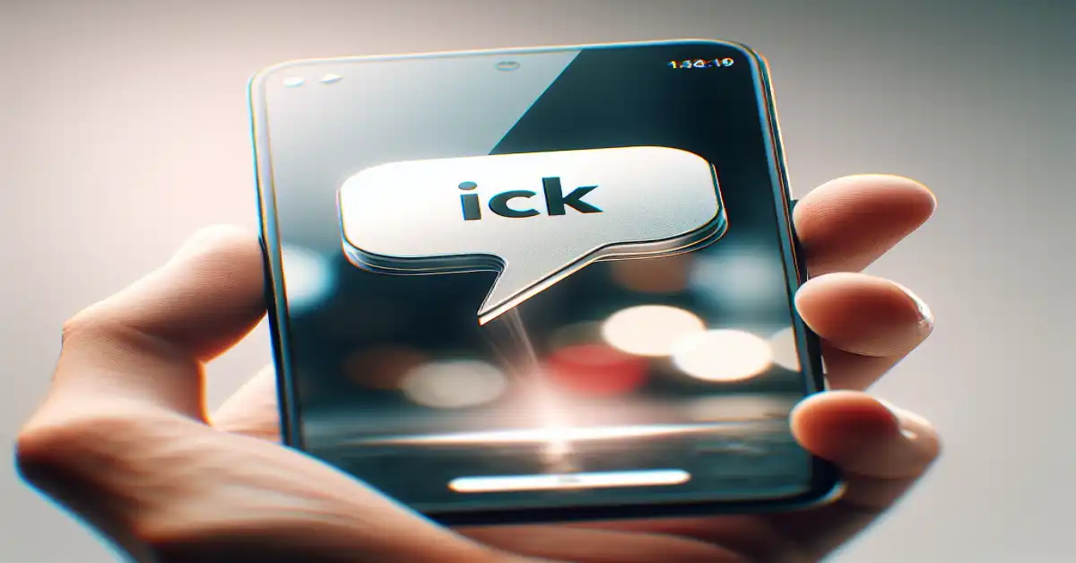what does ick mean in text