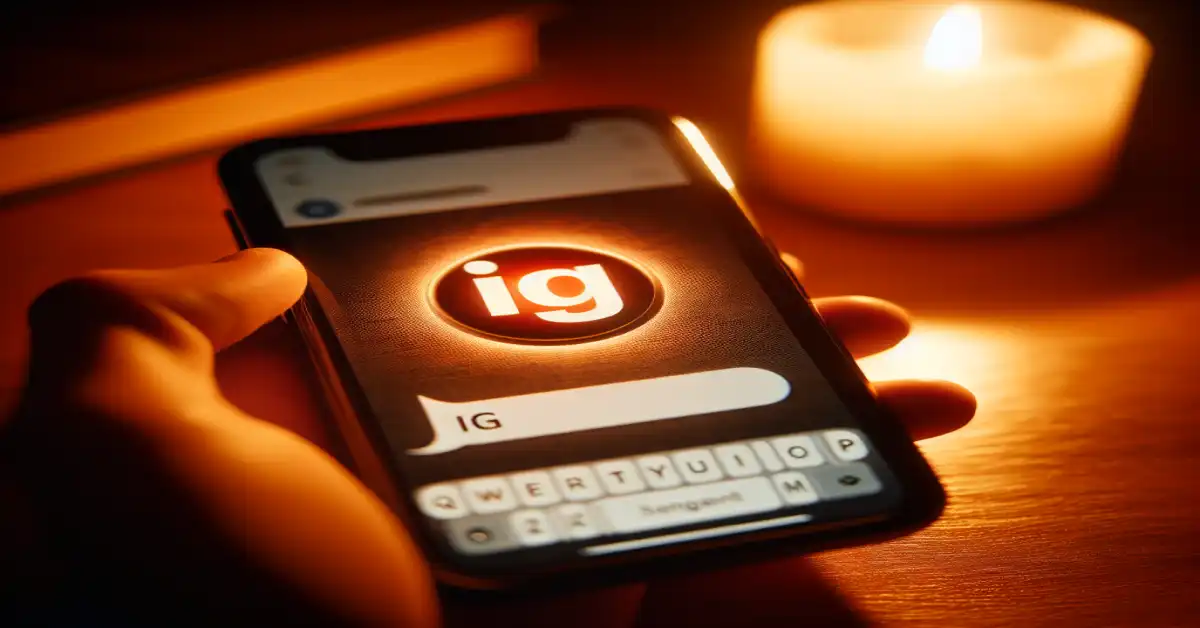 what do ig mean in text