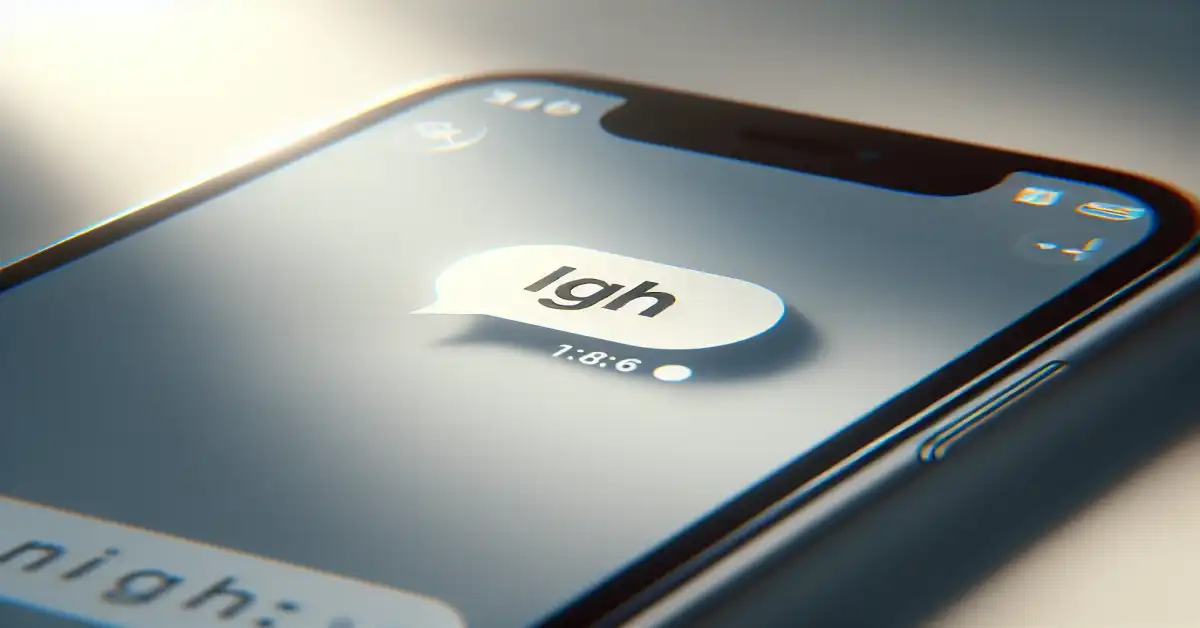 what do igh mean in text