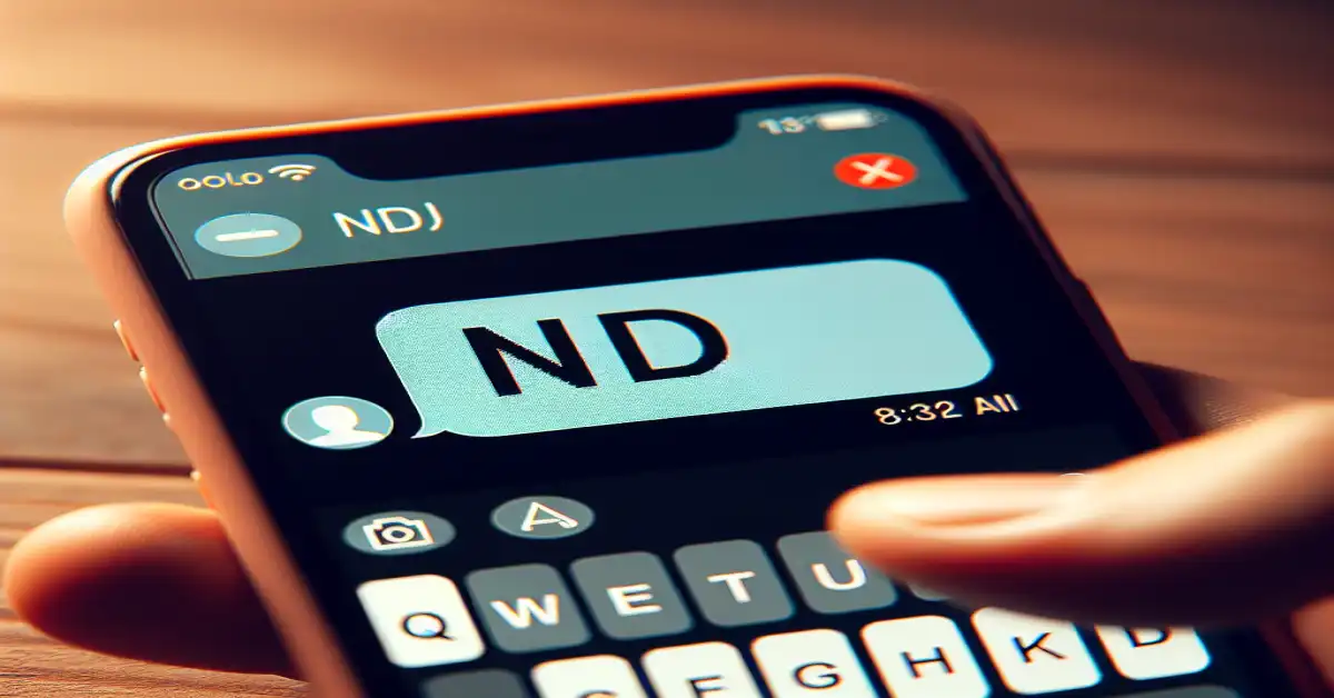 what do nd mean in text