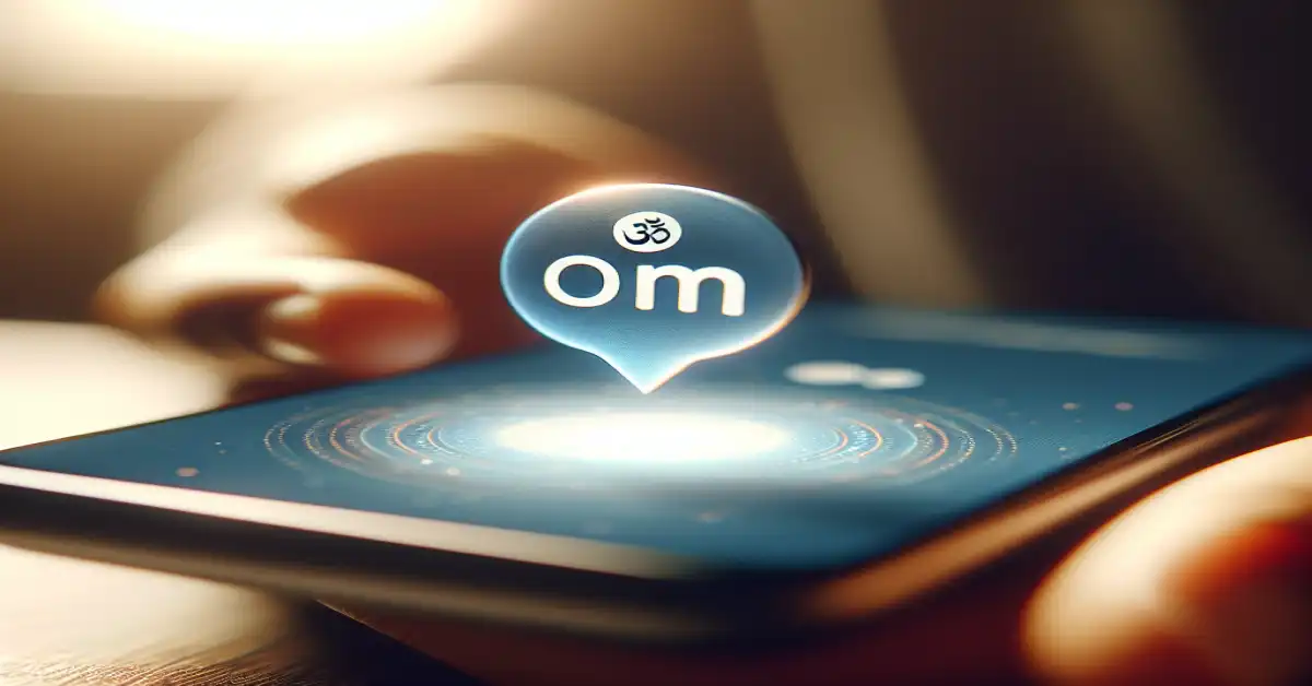 what does om mean in text