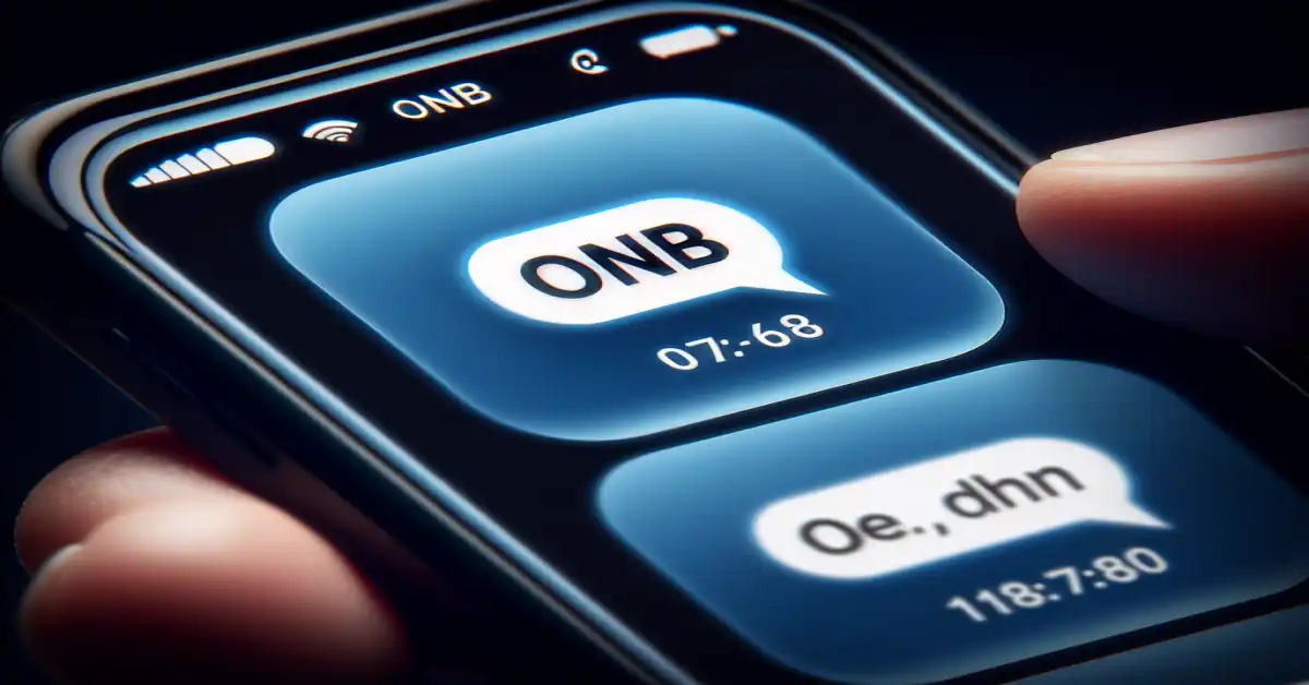 what do onb mean in text