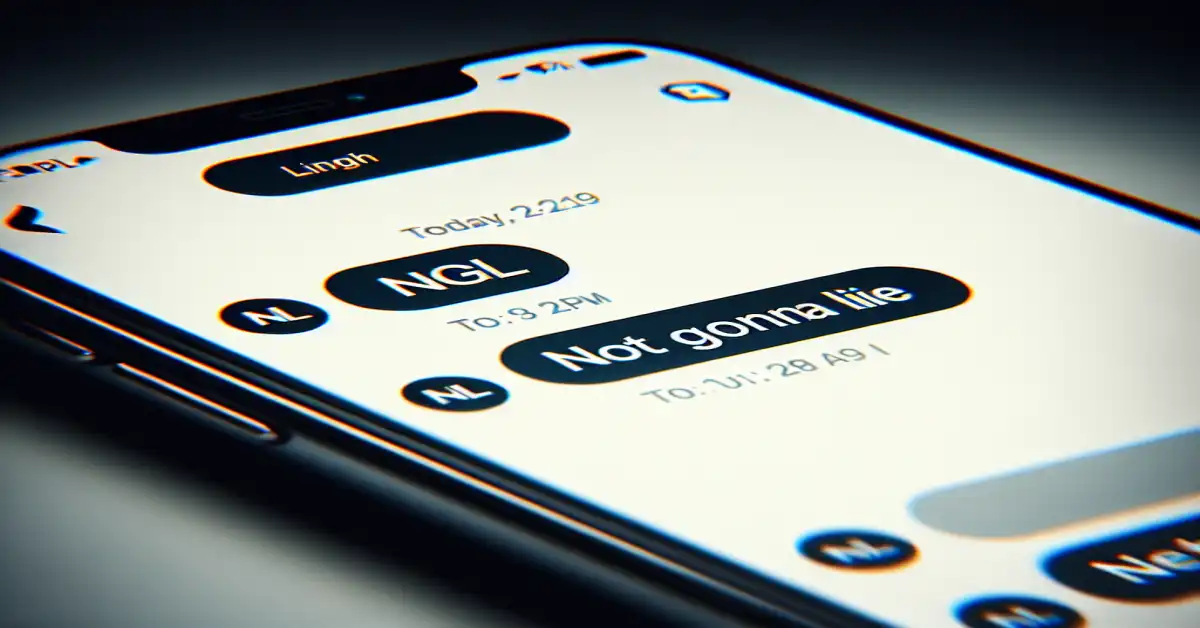 what does ngl mean in text message