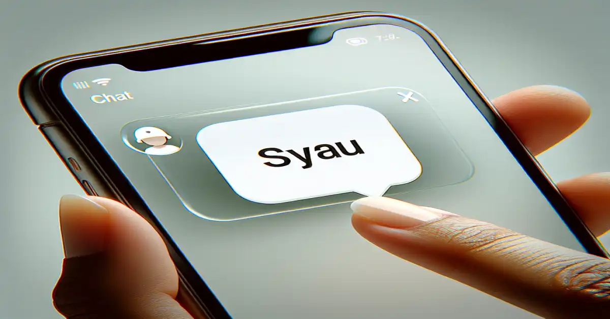 what does syau mean in text message