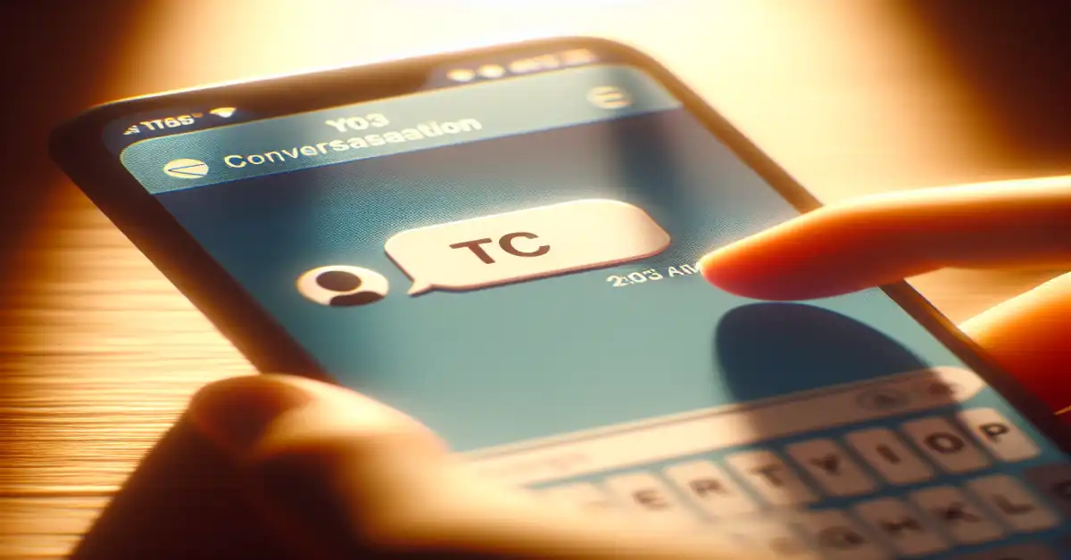 what does tc mean in text