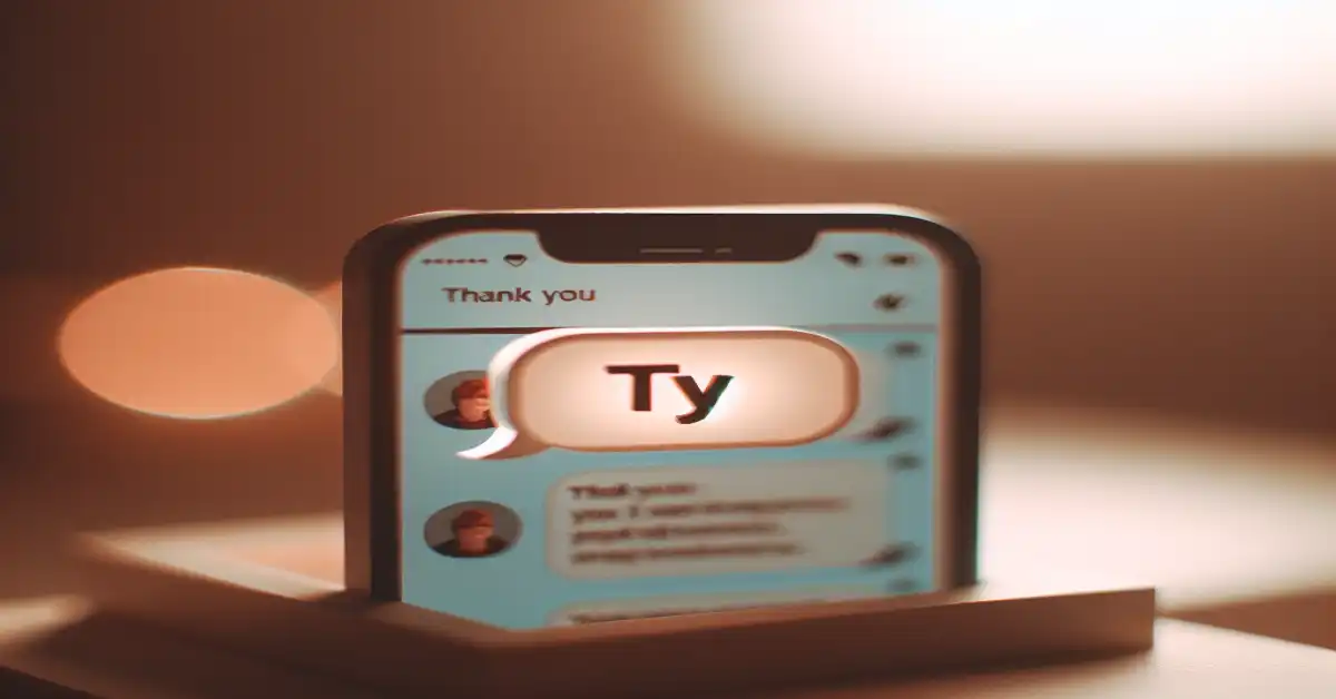 what does ty mean in a text