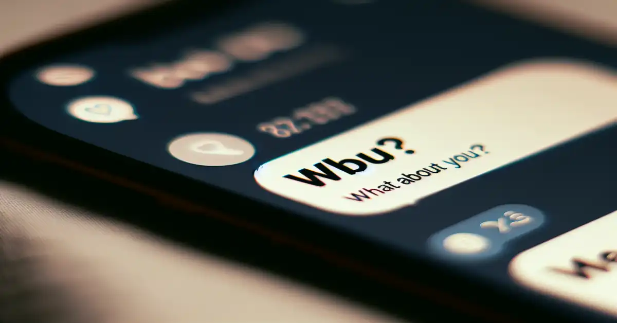 what does wbu mean in a text