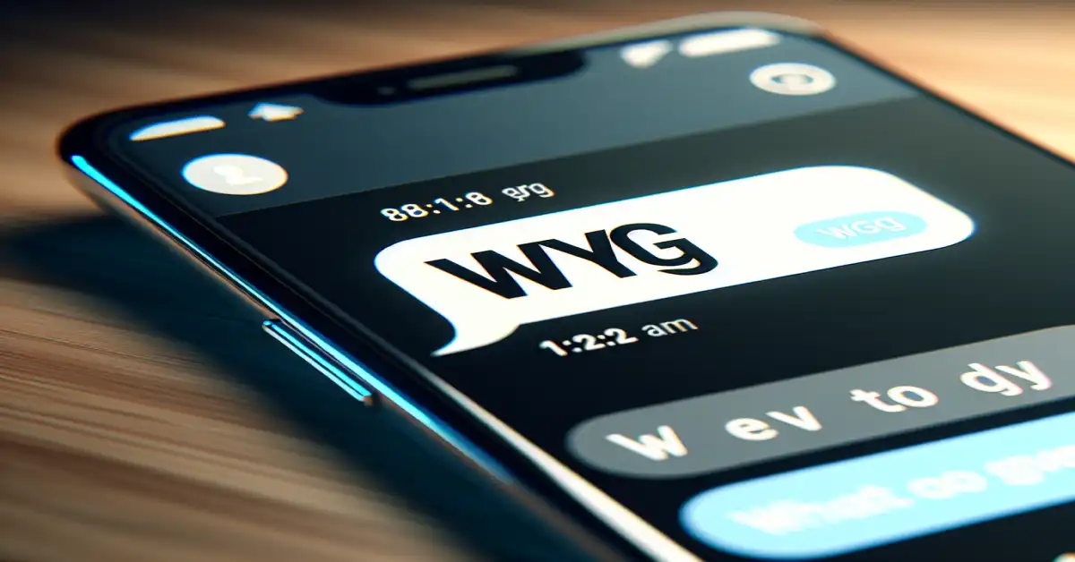 what does wyg mean in text