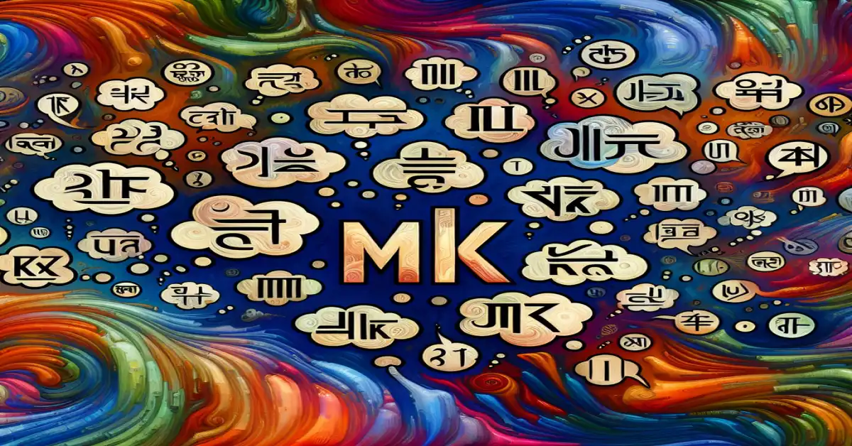 mk mean in text related