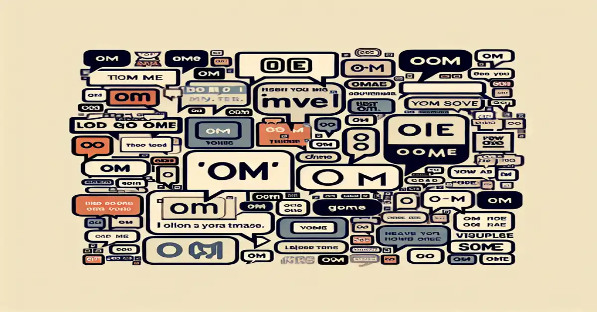 what does om mean in text related