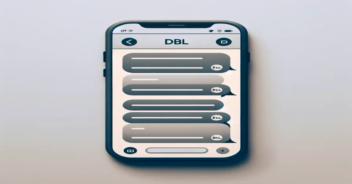 what does dbl mean in text related