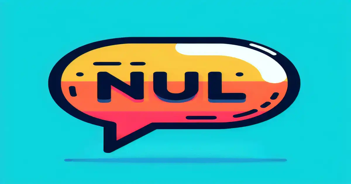 what does null mean in text related