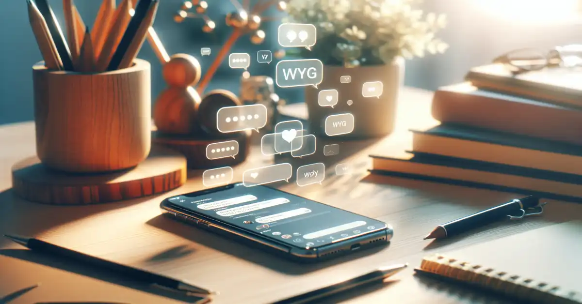 what does wyg mean in text