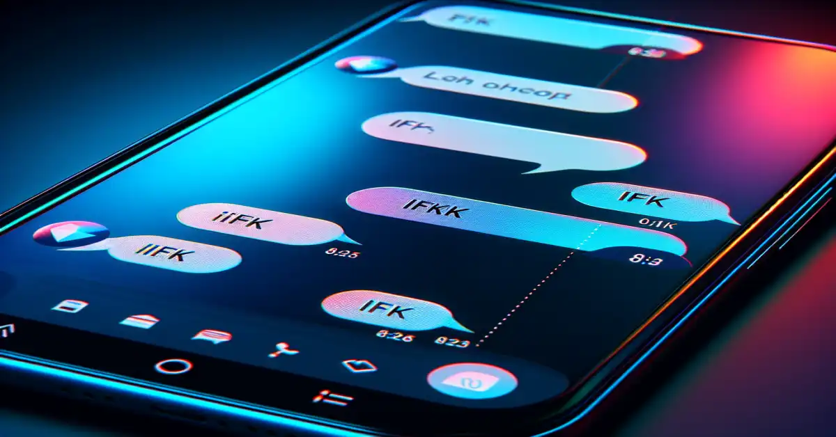 what does ifk mean in text