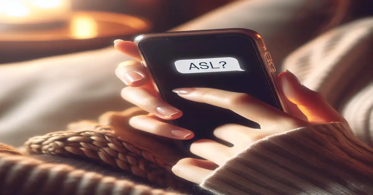 what asl mean in text examples