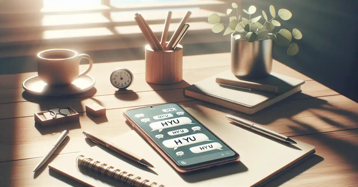 what does hyu mean in text