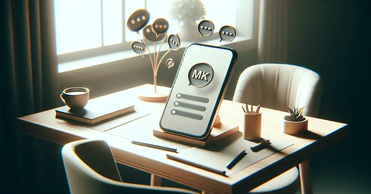 what does mk mean in text message