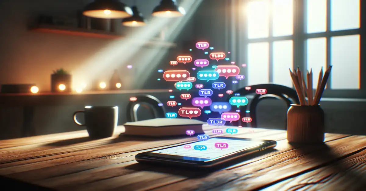 what does tldr mean in text