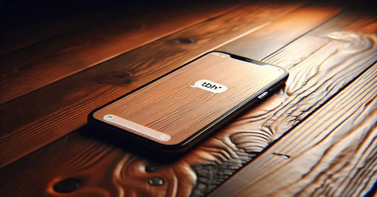 what does tbh mean in text