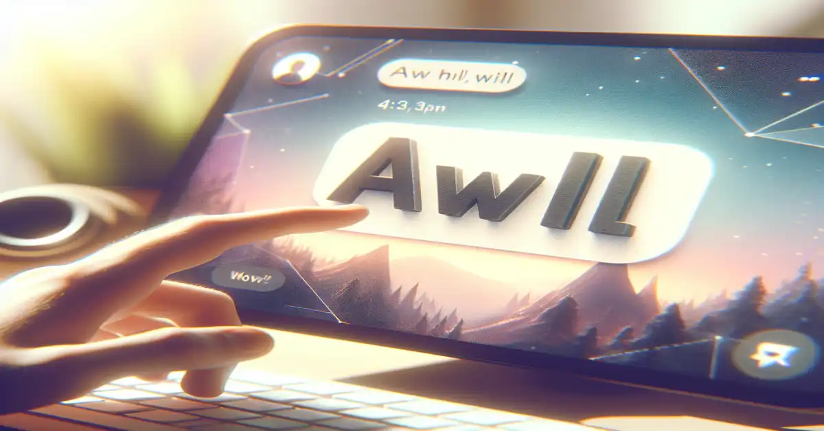 what does awll mean in text