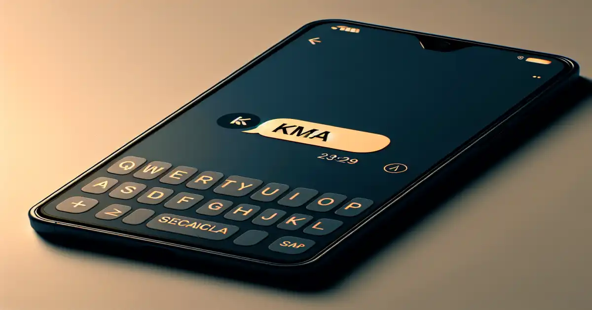 what does kma mean in text