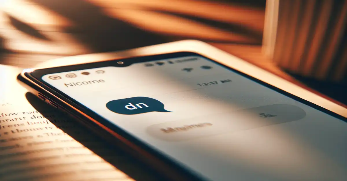 what does dn mean in text