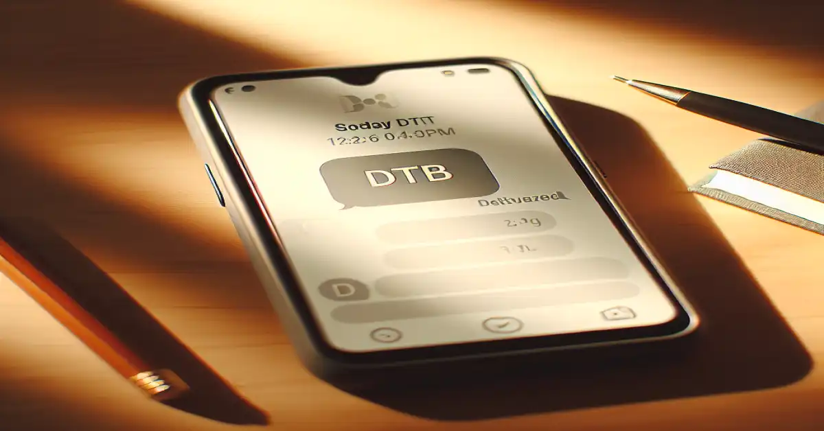 what does dtb mean in text