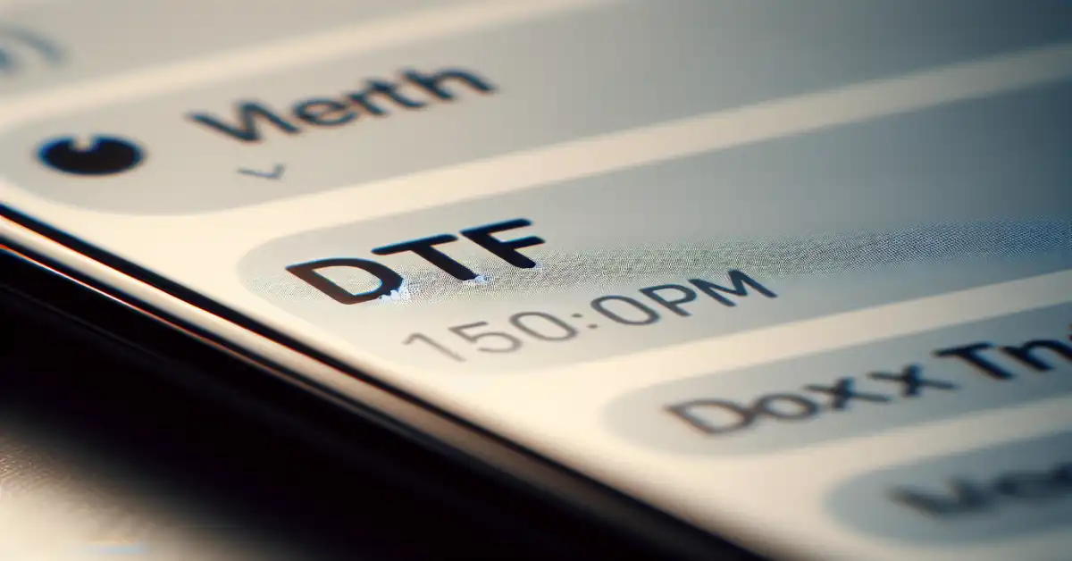 what does dtf mean in text