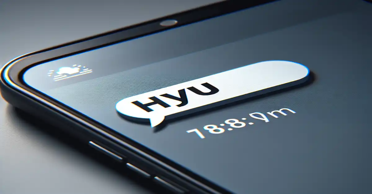 what does hyu mean in text