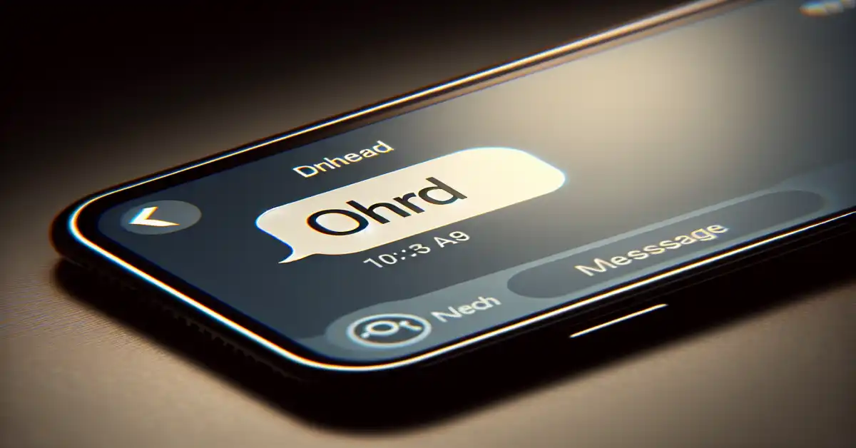 what does ohrd mean in text