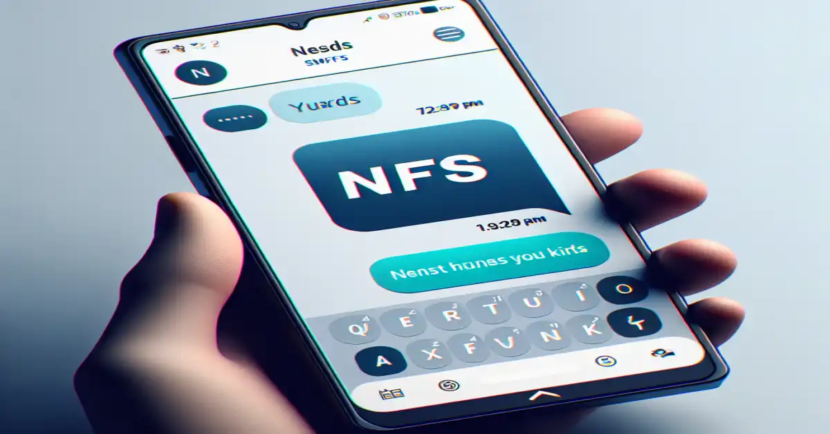what does nfs mean in text from a girl