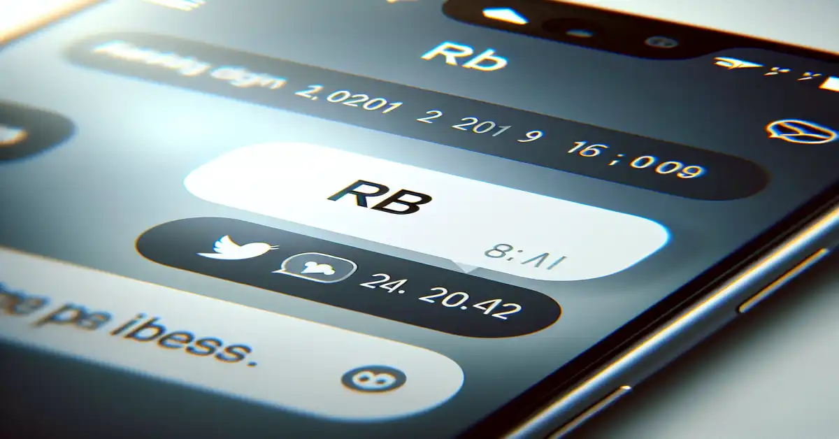 what does rb mean in text