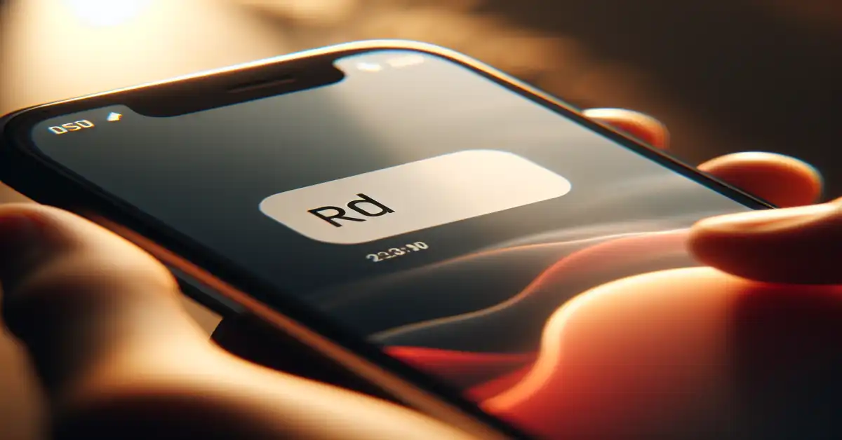 what do rd mean in text