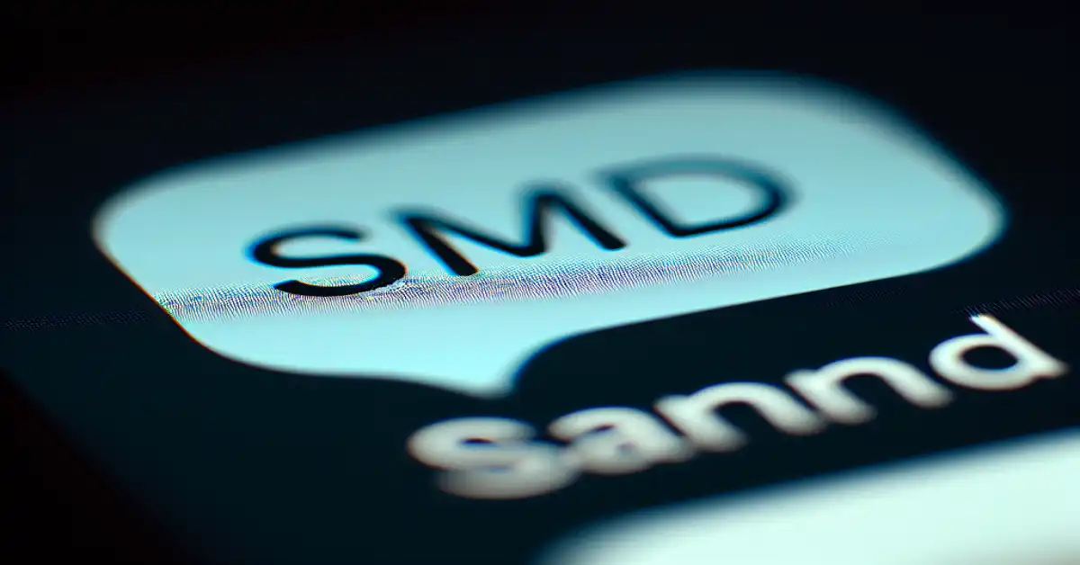 what do smd mean in text