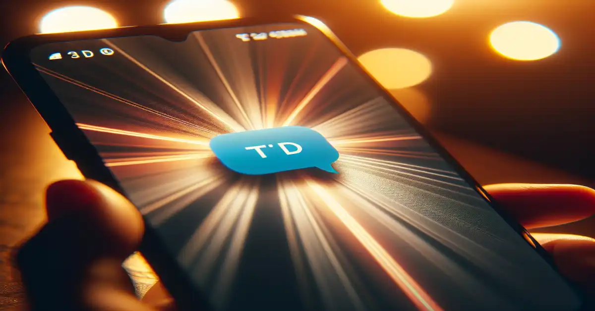 what does td mean in text