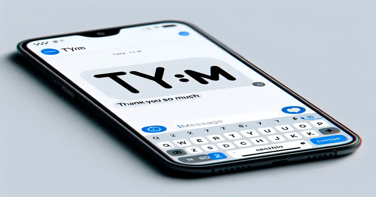 what does tysm mean in a text