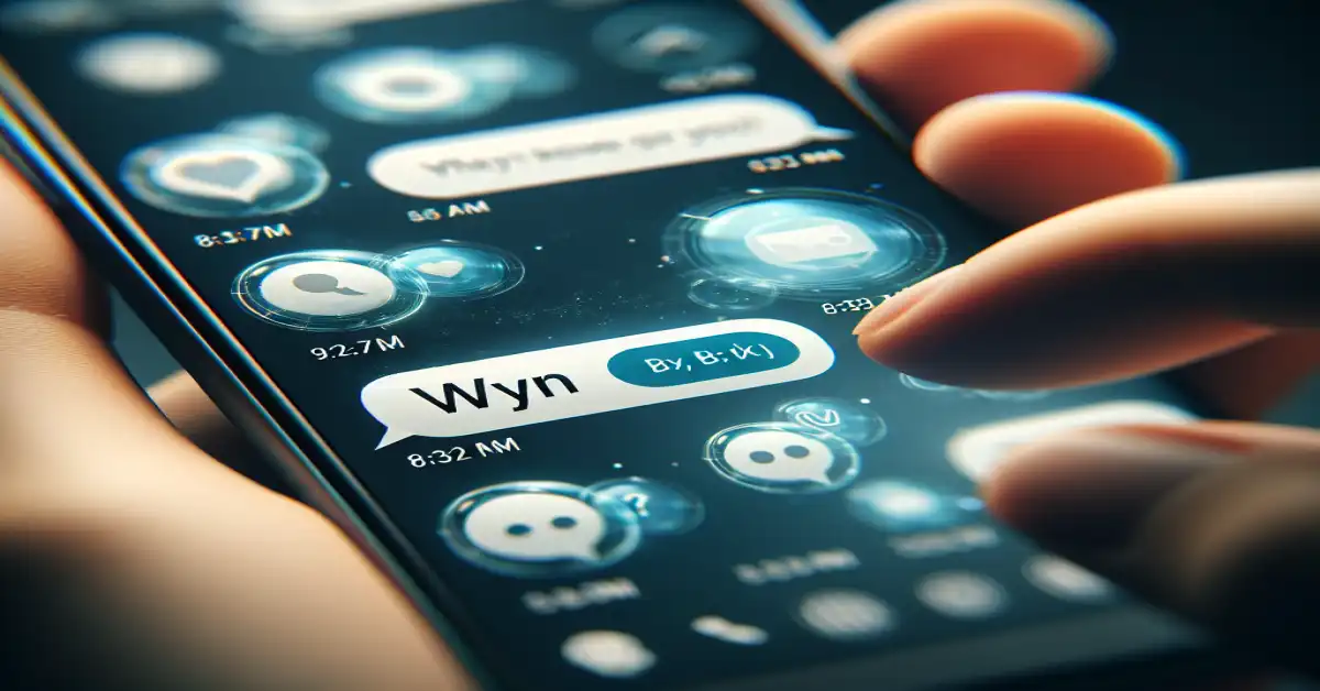 what does wyn mean in text