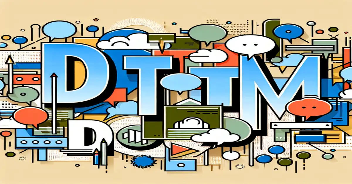 what do dtm mean in text related