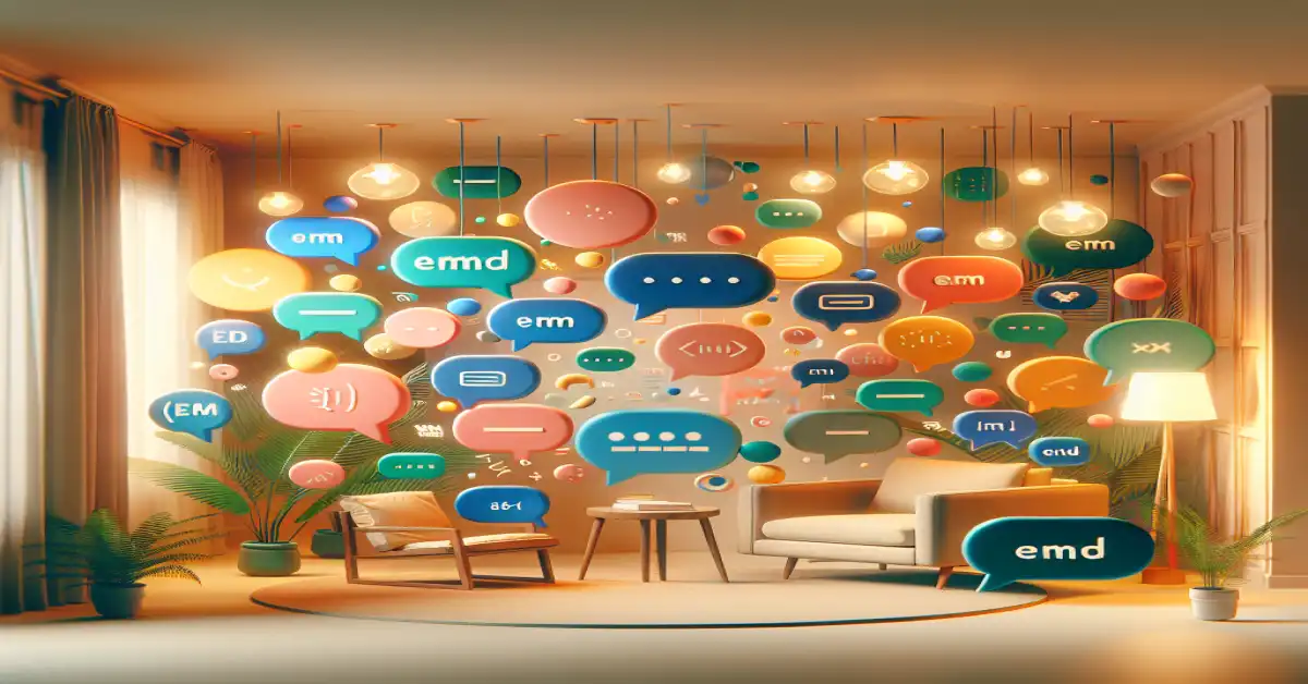 what does emd mean in text related