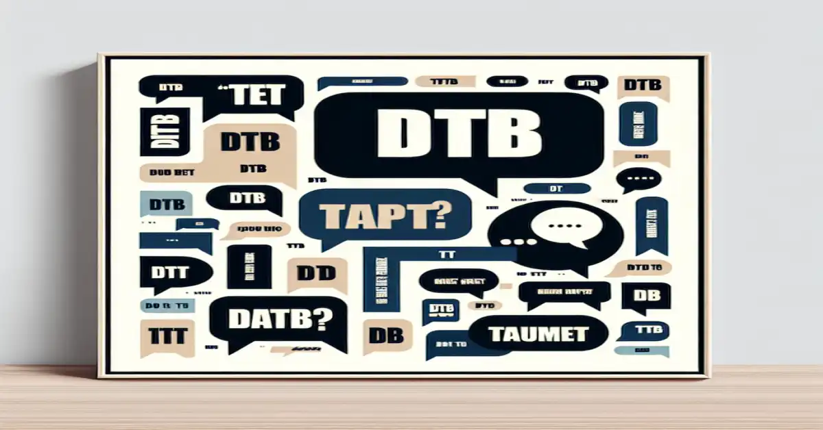 what does dtb mean in text related